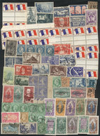 FRANCE AND COLONIES: Lot Of Varied Stamps, Used Or Mint (without Gum, With Gum And Hinge Marks, Or MNH), Mixed Quality ( - Sammlungen