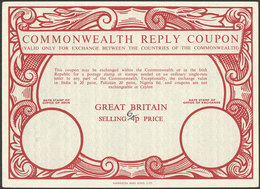 GREAT BRITAIN: Interesting Reply Coupon For Countries Of The Commonwealth, With Surcharged Value, VF Quality! - Andere & Zonder Classificatie