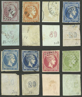 GREECE: Small Lot Of Classic Stamps, All With Back Numbers, Several With Small Faults, Low Start! - Sammlungen