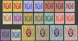 HONG KONG: Sc.388/403, 1982 Queen Elizabeth, Cmpl. Set Of 16 MNH Values, Excellent Quality! - Autres & Non Classés