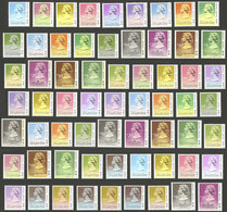 HONG KONG: Sc.490/504 + 490b/504b + 490c/504c + 490d/504d + 532/3b, Queen Elizabeth, Complete Set Of The Year 1987 (type - Otros & Sin Clasificación