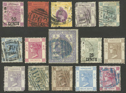 HONG KONG: Lot Of Old Stamps, ALL WITH DEFECTS, Scott Catalog Value Over US$2,500, Low Start! - Autres & Non Classés