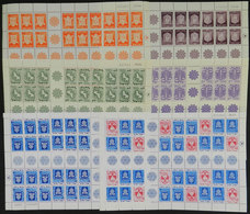 ISRAEL: Lot Of Complete Sheets With Gutters: Yvert 190F + 192F + 275F + 277F + 382F + 382AF, All MNH And Of VF Quality,  - Verzamelingen & Reeksen