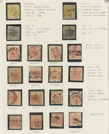 ITALY: Collection On 4 Album Pages With Many Good Values And Stamps With Interesting Cancels, The General Quality Is Fin - Lombardije-Venetië