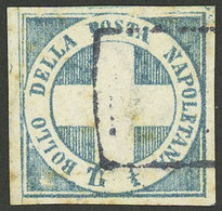 ITALY: Sc.9, 1860 ½t. Light Blue, Possibly A FORGERY, Sold As Is - Naples