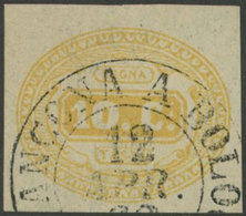 ITALY: Sc.J1, 1863 10c. Yellow, Used, Excellent Quality! - Taxe