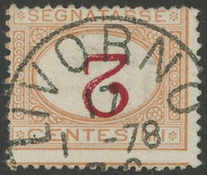 ITALY: Sc.4a, 1870 2c. With INVERTED FIGURE Variety, Used, Very Fine Quality! - Segnatasse