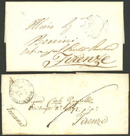 ITALY: 2 Very Old Entire Letters, Interesting, Excellent Quality! - Altri & Non Classificati