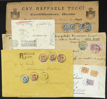 ITALY: 5 Covers, Fronts Or Cards Used Between 1889 And 1953, Interesting! - Other & Unclassified