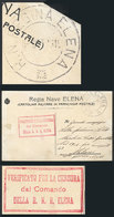 ITALY: "Card For Corrrespondence (with Free Frank) Of The Crew Of The Battleship REGINA ELENA, Sent From The Ship To Mil - Altri & Non Classificati