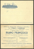 ITALY: "Old Card Of A Representative Of "Navigazione Generale Italiana" Shipping Company, Very Fine Quality, Very Decora - To Identify