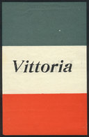ITALY: "WORLD WAR I: Leaflet (115 X 180 Mm) With The Italian Flag And The Word "Vittoria", Interesting!" - To Identify