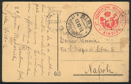ITALY - TRIPOLITANIA: Card Sent From SIRT To Napoli On 13/DE/1913, With Military Free Frank, Interesting Marks, VF! - Autres & Non Classés