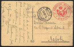 ITALY - TRIPOLITANIA: Card Sent From SIRT To Napoli On 13/DE/1913, With Military Free Frank, Interesting Marks, VF! - Other & Unclassified