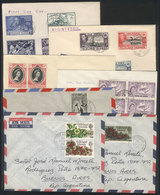 FALKLAND ISLANDS/MALVINAS: 7 Interesting Covers Of The Years 1941 To 1971, VF Quality! - Islas Malvinas