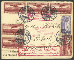 MEXICO: 23/MAY/1931 México - Germany, Airmail Cover With Very Nice Postage And On Back Special Handstamp Of Aeronautics  - Mexique