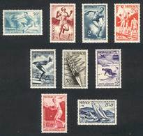MONACO: Yvert 319/323 + A.32/35, Sports, Olympic Games, Complete Set Of 9 Values, Very Fine Quality! - Oblitérés