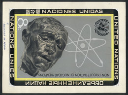 UNITED NATIONS: Sc.227, 1972 Nuclear Weapons, Unadopted ARTIST DESIGN, By Angel Medina M. (of Uruguay), Size 220 X 165 M - Sin Clasificación