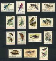 NORFOLK: Yvert 105/12 + 116/22, Birds, Complete Set Of 15 Values, Excellent Quality! - Ohne Zuordnung