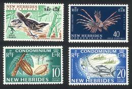 NEW HEBRIDES: Yvert 215/8, Birds, Fauna, Etc., Complete Set Of 4 Values, Excellent Quality! - Otros & Sin Clasificación