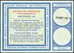 NEW HEBRIDES: Rare International Reply Coupon (circa 1973) Of 60c. Franc Or, VF Quality! - Otros & Sin Clasificación