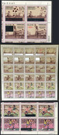 PARAGUAY: "Sc.2283, 1989 Paraguay In Football World Cups, The Set Of 6 Values In Complete Sheet Of 5 Sets, Overprint PRO - Paraguay