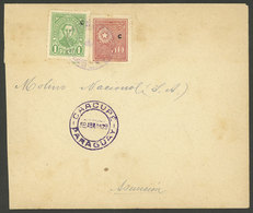 PARAGUAY: 5/AP/1929 CAACUPÉ - Asunción, Cover Franked With 1.50P. And Very Handsome Postmark, Arrival Backstamp, VF Qual - Paraguay