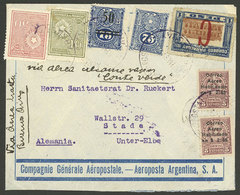 PARAGUAY: 6/JA/1930 Asunción - Germany, Airmail Cover With Nice Multicolor Postage, Sent By Aeroposta Argentina S.A. / C - Paraguay