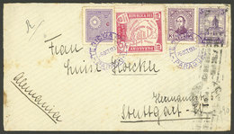 PARAGUAY: 26/OC/1937 TEBICUARY - Germany, Cover Franked With 10P. And Very Well Applied Handsome Cancels, Rare! - Paraguay