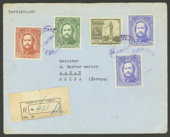 PARAGUAY: 11/OC/1947 PILAR - Switzerland, Registered Cover Franked With 52c., Nice Cancels, VF Quality! - Paraguay