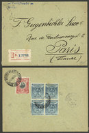 PERU: 12/JUN/1905 Lima - Paris, Registered Cover Franked With 22c. (12c. Single Rate + 10c. Registration), Very Nice! - Peru