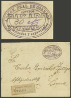 PERU: "RARE MARKING: Cover Sent From IQUITOS To Lima In 1905 Without Postage Due To A Brief Shortage Of Stamps, Instead  - Pérou