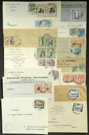 PERU: 12 Covers + 2 Fronts Used Between 1906 And 1912, Varied Postages And Destinations, Fine To Very Fine General Quali - Pérou