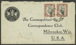 PERU: Circa 1908 IQUITOS - USA, Cover Franked With 20c. And Not The Usual 22c., Because Letters From The Iquitos Post Of - Perú