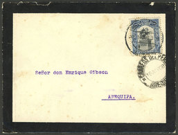PERU: Mourning Cover (with Its Letter) Sent From Lima To Arequipa On 14/JUL/1908 Franked With 5c., Interesting! - Perú