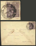 PERU: "Cover Sent From Lima To USA On 2/MAR/1921 Franked With 7c. Corresponding To The Rate For Countries In The Panamer - Perù