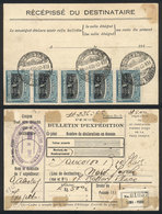 PERU: Dispatch Note For Parcel Post Sent From Trujillo To New York On 27/FE/1923, Franked With 5S. (Sc.218 Strip Of 5),  - Peru