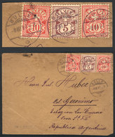 SWITZERLAND: "Cover Sent From BULLE To "Colonia Gerónimo, Estación Las Tunas, Santa Fe, Argentina" On 8/MAR/1897, Nice P - ...-1845 Préphilatélie