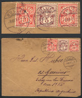 SWITZERLAND: "Cover Sent From BULLE To "Colonia Gerónimo, Estación Las Tunas, Santa Fe, Argentina" On 8/MAR/1897, Nice P - ...-1845 Vorphilatelie