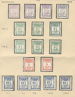 SURINAME: Sc.70/73, 1912 Complimentary Issue, Cmpl. Set Of 4 Values Mounted On 2 Album Pages Of An Old Collections, Incl - Suriname