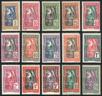 TUNISIA: Yvert 11/25, 1926 Dates, Cmpl. Set Of 15 Mint Values, Very Fine Quality! - Tunisia (1956-...)