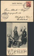 TURKEY - GERMAN OFFICES: PC With View Of Janissaries, Franked With German Stamp Of 10Pa., Sent From CONSTANTINOPEL To Ki - Deutsche Post In Der Türkei