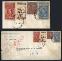 VENEZUELA: "Official Cover Sent By Registered Mail From Caracas To France On 18/NO/1938 With Interesting Postage Of 4 St - Venezuela