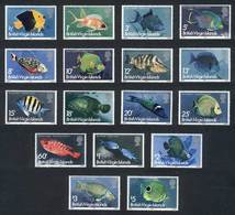 VIRGIN ISLANDS: Yvert 282/98, Fish, Complete Set Of 18 Values, Excellent Quality! - Sonstige - Amerika
