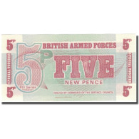 Billet, Grande-Bretagne, 5 New Pence, Undated (1972), KM:M44a, NEUF - Fuerzas Armadas Británicas & Recibos Especiales