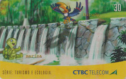 Télécarte Brésil - ANIMAL - TORTUE & TOUCAN Série Comics - TURTLE Phonecard - SCHILDKRÖTE - * CTBC * - 167 - Tartarughe