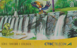 Télécarte Brésil - ANIMAL - TORTUE & TOUCAN Série Comics - TURTLE Phonecard - SCHILDKRÖTE - * CTBC * - 167 - Turtles