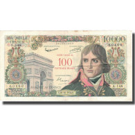 France, 100 Nouveaux Francs On 10,000 Francs, 1955-1959 Overprinted With - 1955-1959 Aufdrucke Neue Francs