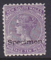 New South Wales 1897 SG 236eas P.11x12 Mint Hinged Specimen - Nuevos