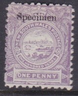 New South Wales 1888 SG 253s P. 11x12 Mint Hinged SPECIMEN - Mint Stamps